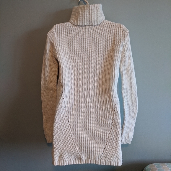 ANTHROPOLOGIE moth hi low knit turtleneck sweater - Picture 4 of 8